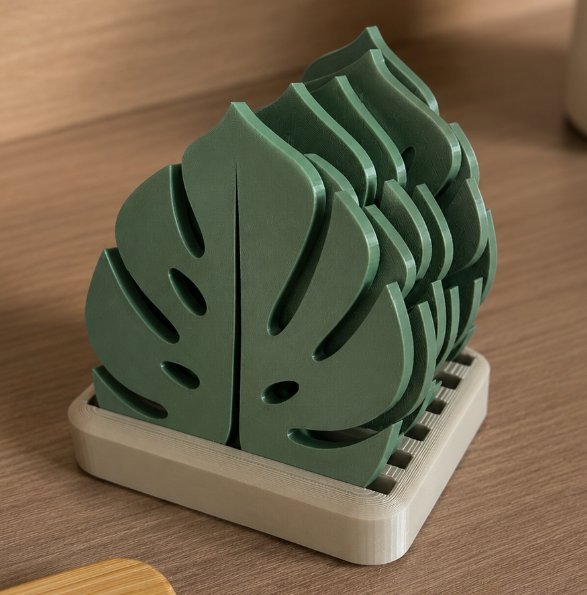 Porta-copos Monstera
